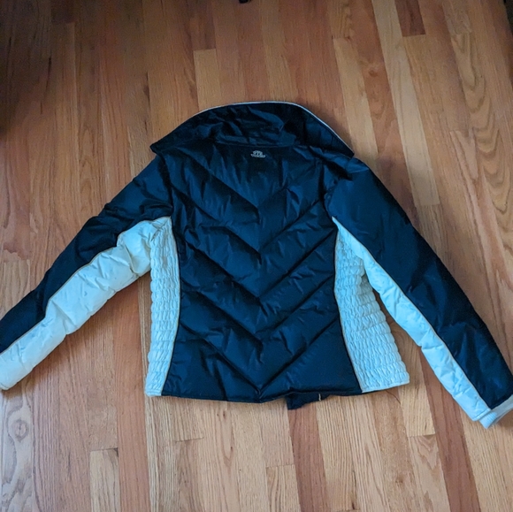 Jennifer Lopez JLo quilted jacket black and cream size S - Picture 4 of 5